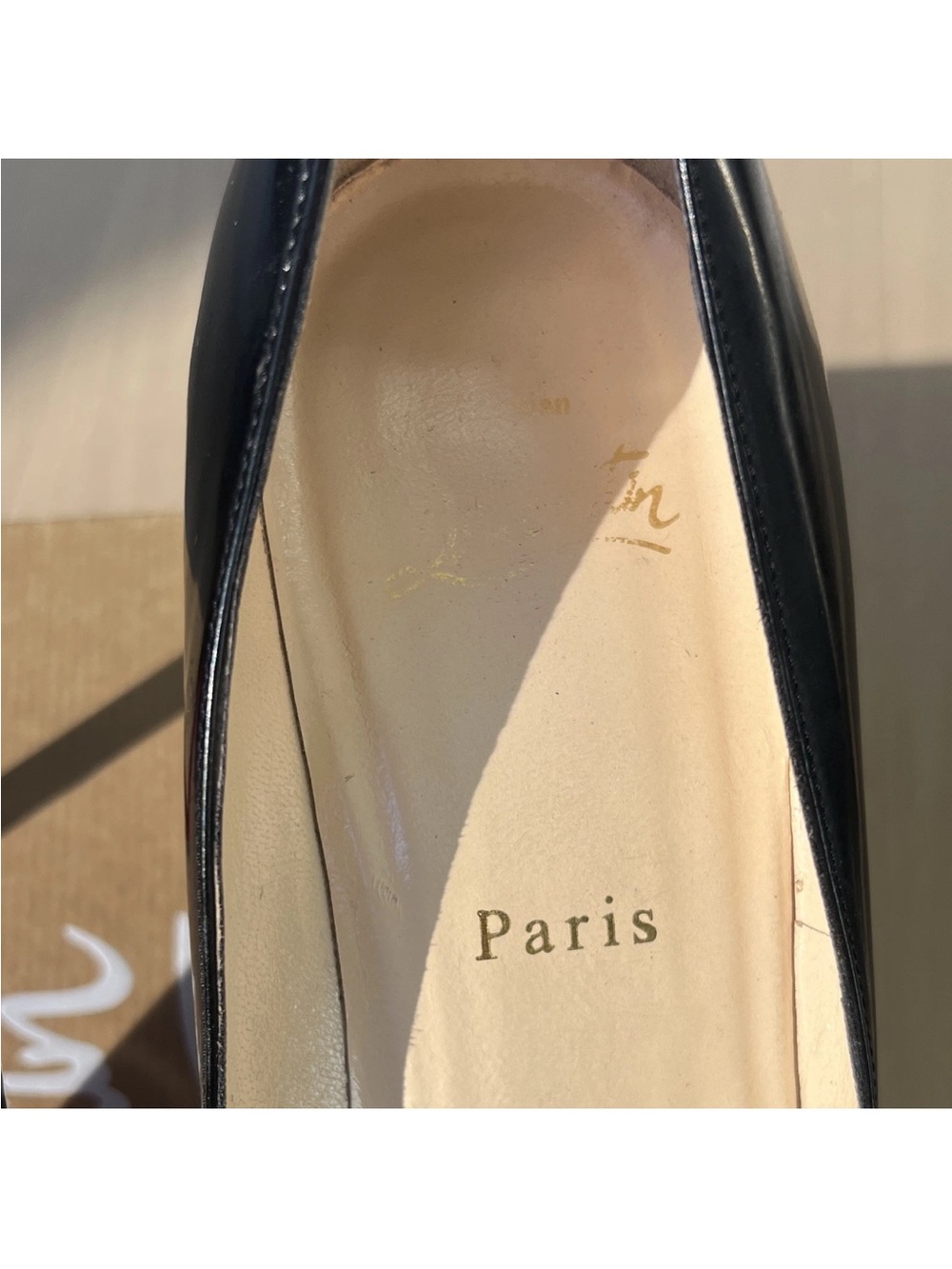 Christian Louboutin Black Patent Calf Leather Pigalle 85 Pump EU 38.5 - Picture 8 of 13